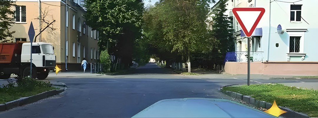 Вы намерены повернуть направо. Можете ли Вы приступить к повороту?