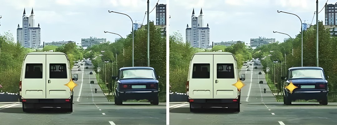 Двигаясь по левой полосе, водитель намерен перестроиться на правую. На каком из рисунков показана ситуация, в…
