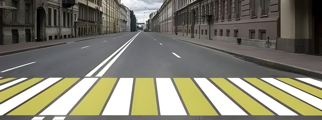 Какой пешеходный переход обозначает данная разметка?