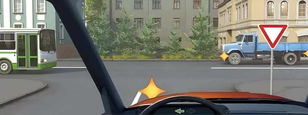 Кому Вы обязаны уступить дорогу при повороте налево?