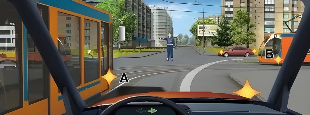 Как Вам следует поступить при повороте направо?