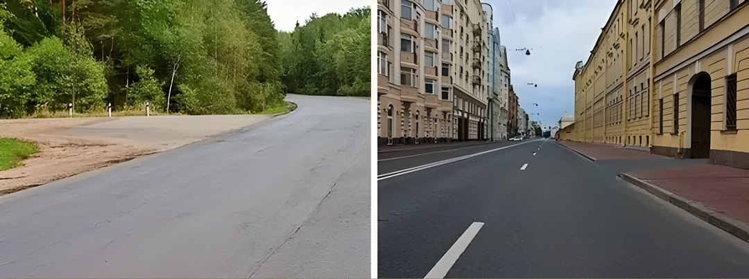 На каком рисунке изображен перекрёсток?
