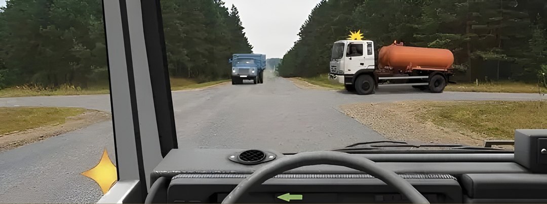 Вы намерены повернуть налево. Ваши действия?