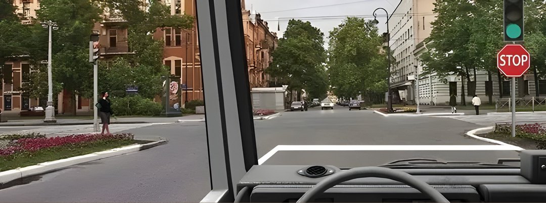 При движении прямо Вы: