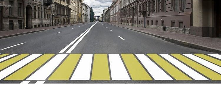 Какой пешеходный переход обозначает данная разметка?