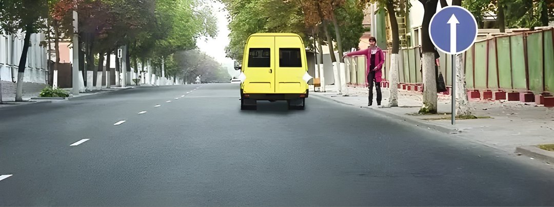 Разрешено ли водителю движение задним ходом для посадки пассажира на этом участке дороги?