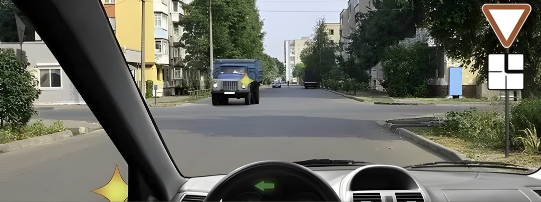 Можете ли Вы в данной ситуации приступить к повороту налево?