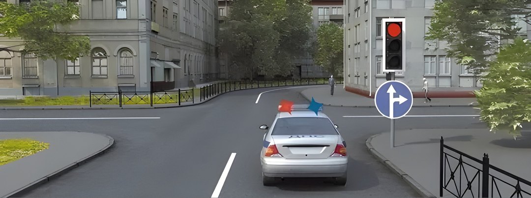 В данной ситуации водитель автомобиля с включенными проблесковыми маячками: