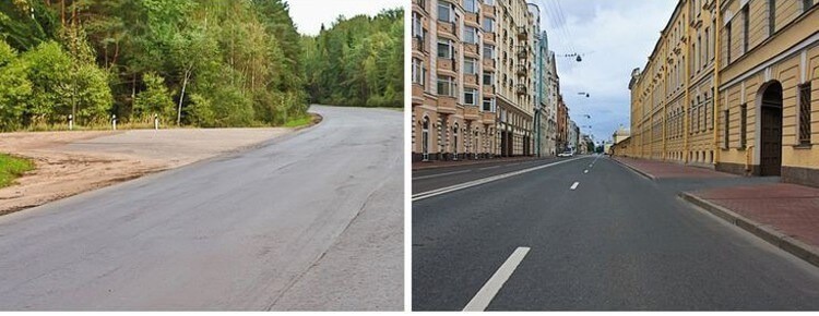 На каком рисунке изображен перекрёсток?